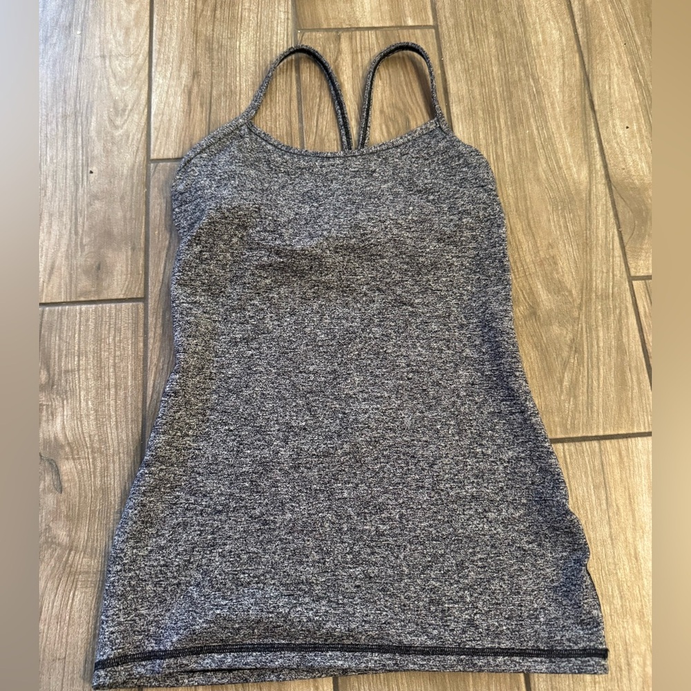 Lululemon Gray Women's Spaghetti Strap racerback tank Top size 4